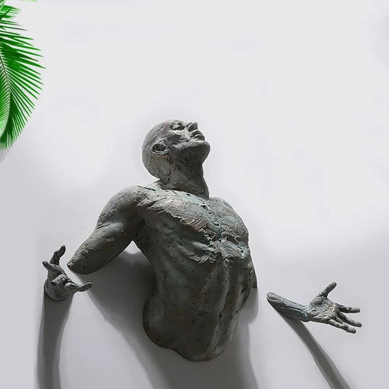 Escultura 3D Resina Imitação Cobre